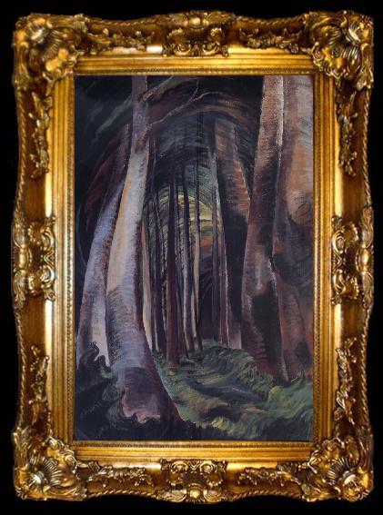 framed  Emily Carr Wood Interior, ta009-2